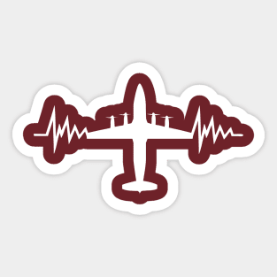 Engineering the Skies: A Flight of Waves Sticker